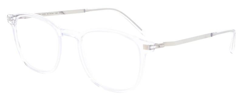 Mykita Lavra c72 Clear Silver 825 Glasses - 49mm | 49