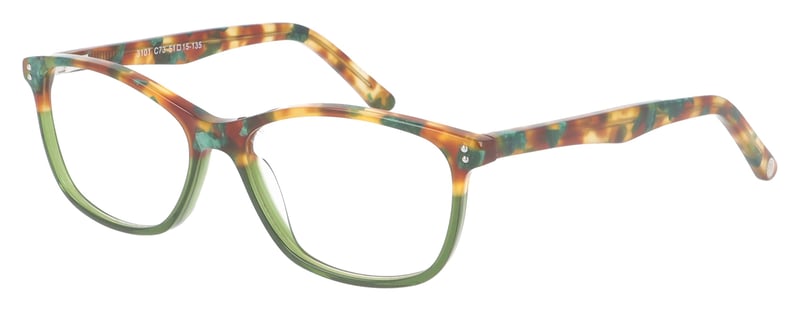 Wolf Eyewear 3101 Multi Green C73 Glasses - 51mm | 51