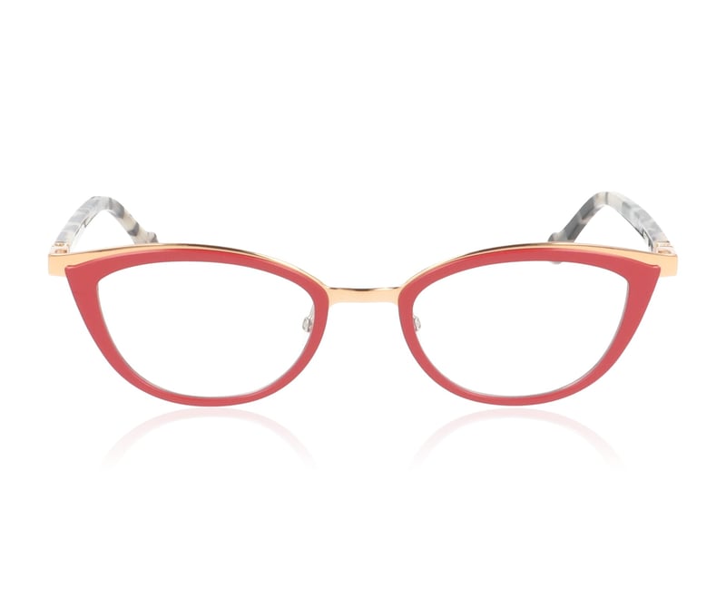 Face à Face Akiko Akiko 1 Red Gold 9433 Glasses - 48mm | 48
