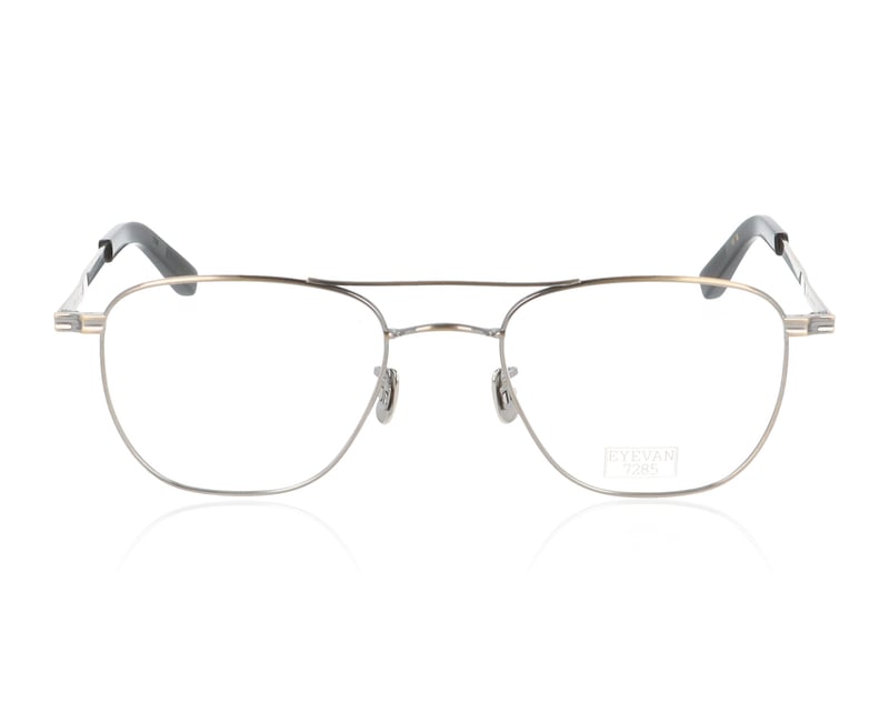 Eyevan 7285 EV196 Silver Gold Black 901 Glasses - 52mm | 52