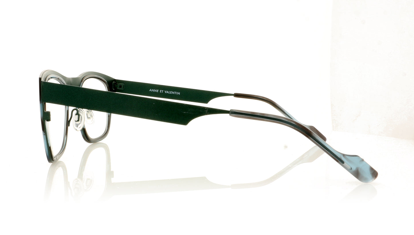 Anne & Valentin Fabio U217 Green Glasses - Side
