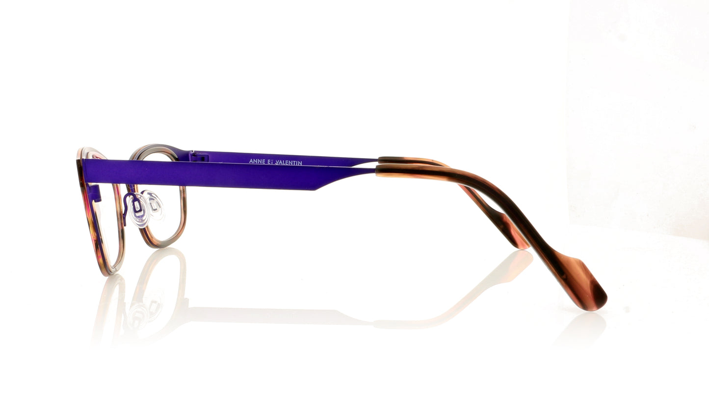 Anne & Valentin Flora U220 Purple Glasses - Side