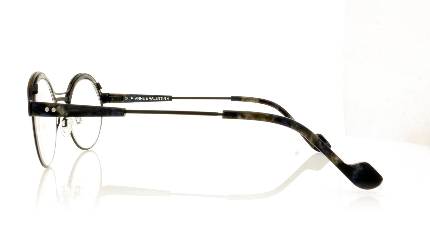 Anne & Valentin Goodycaster 8A19 Black Glasses - Side