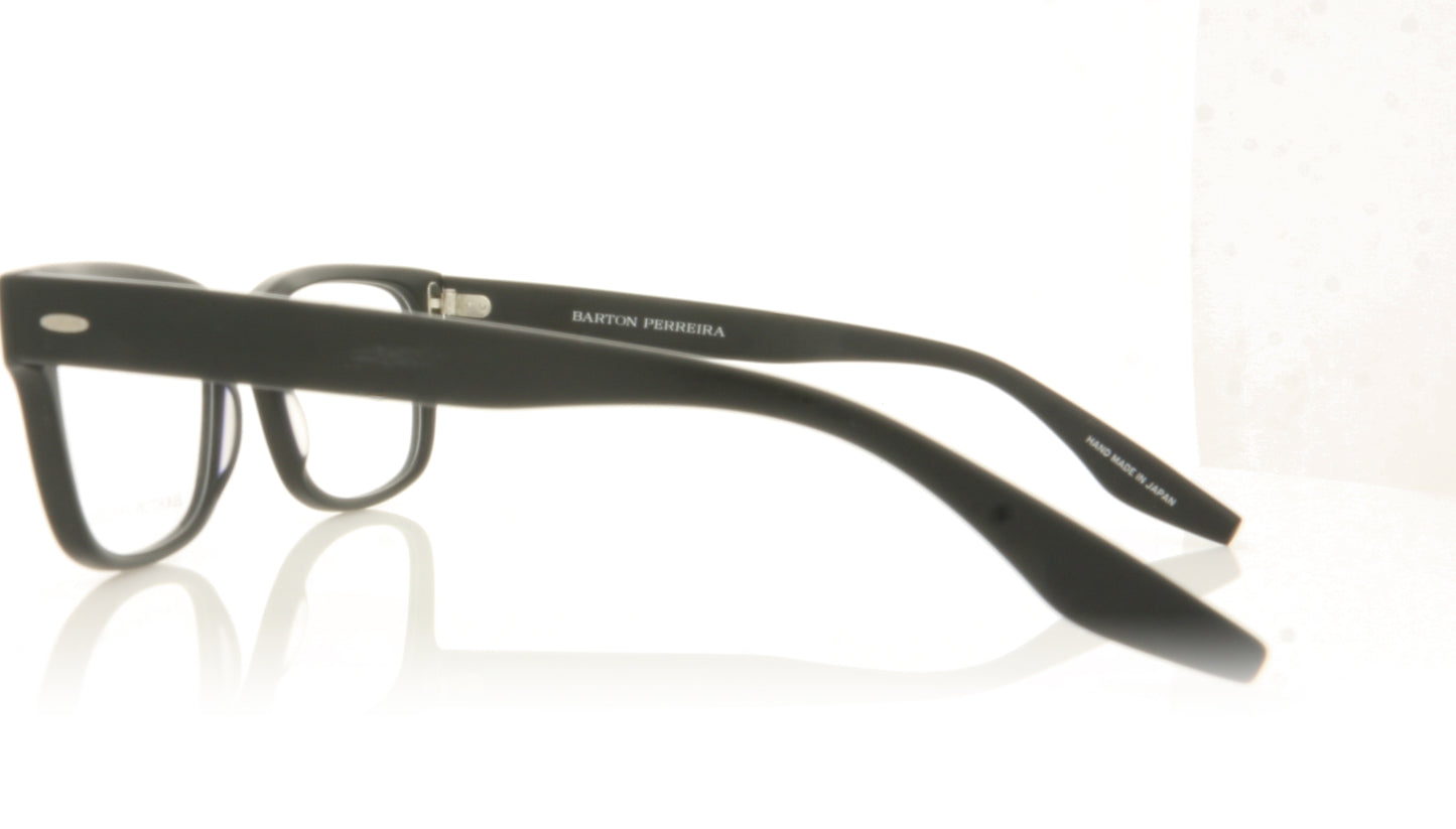 Barton Perreira Barton Perreira Huncke MBL Matte Black Glasses - Side