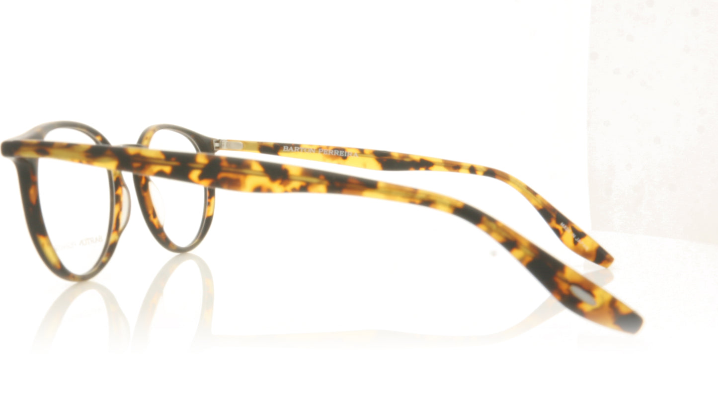 Barton Perreira Norton MBT Matte Black Tortoiseshell Glasses - Side
