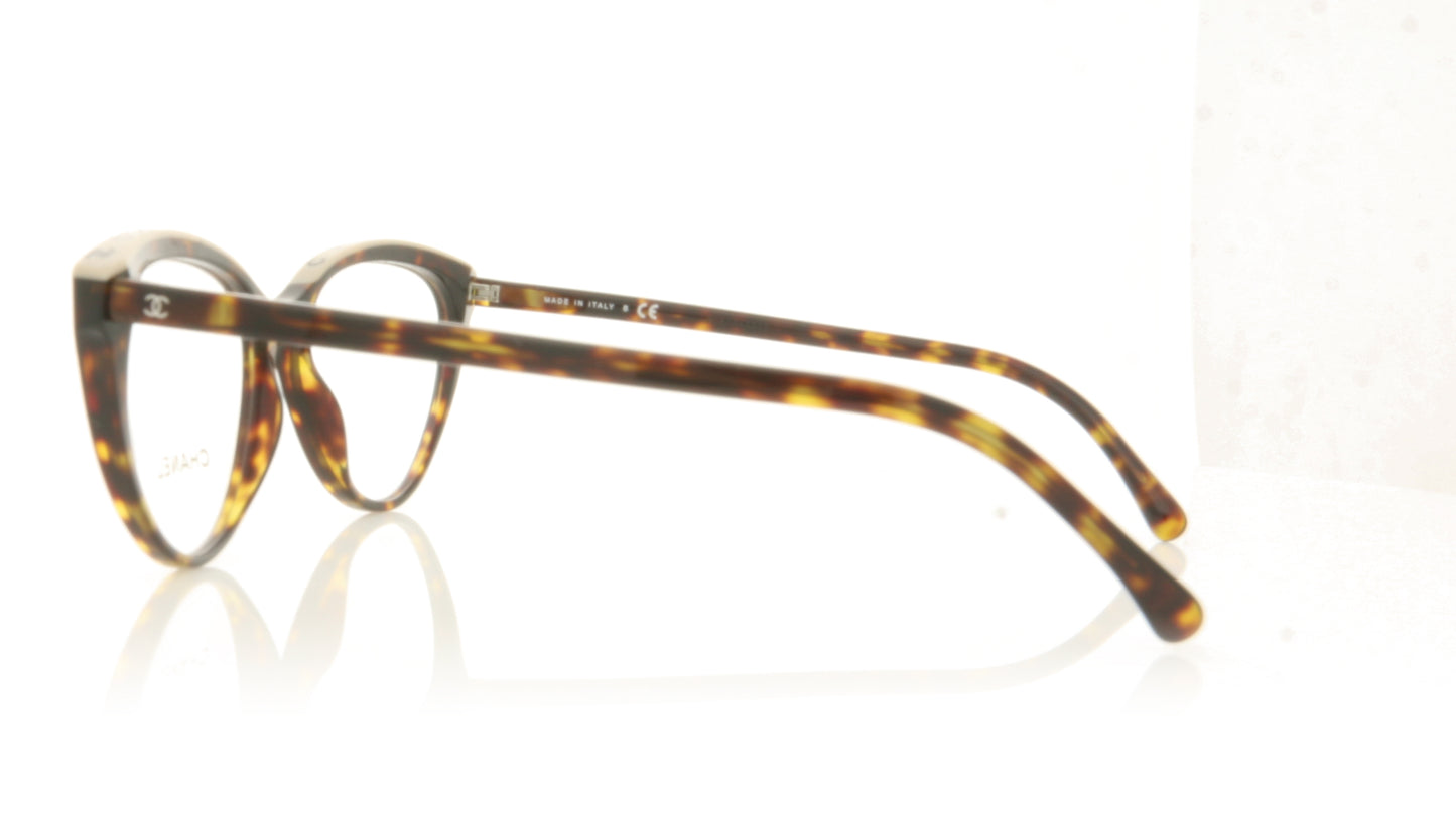 Chanel 0CH3393 1682 Dark Havana Glasses - Side