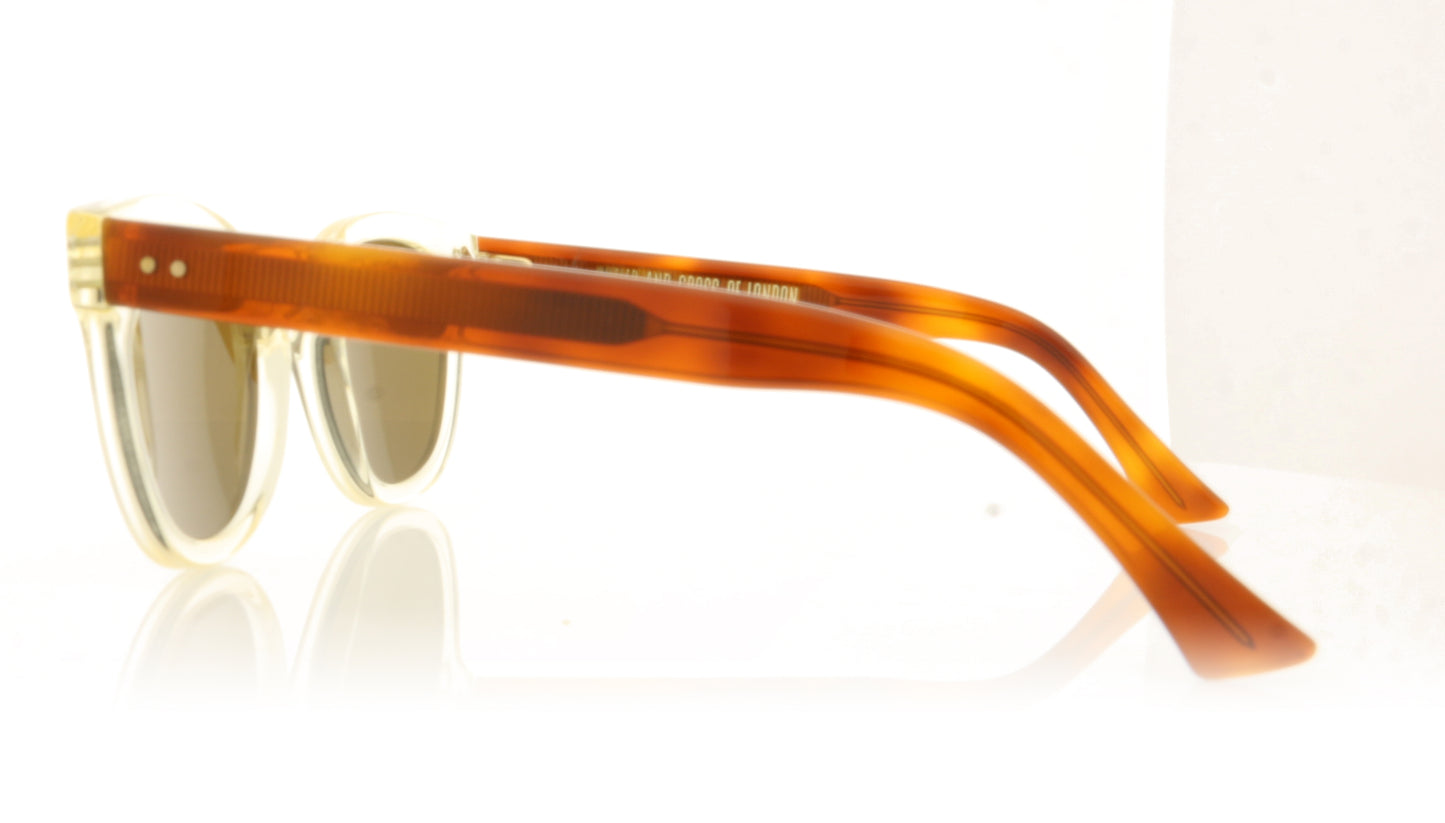 Cutler and Gross 1298 5 Crystal Brown Sunglasses - Side