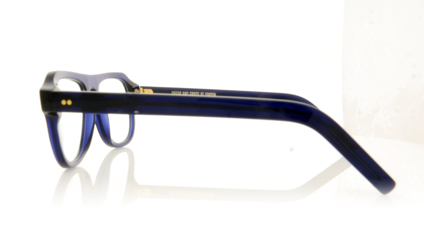 Cutler and Gross CG0802 CNB Navy Glasses - Side