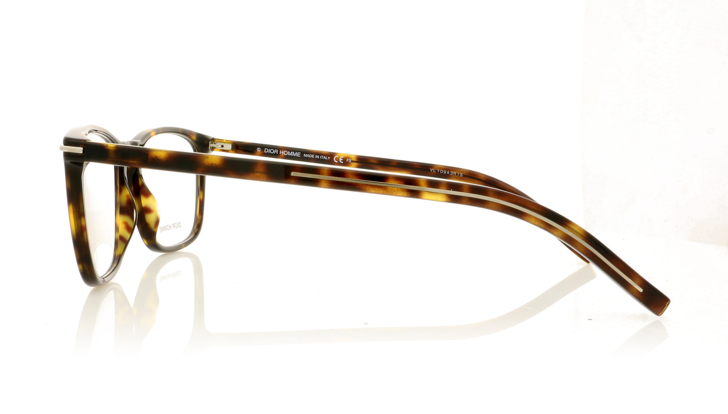 Dior Homme BLACKTIE265 86 Dark Havana Glasses - Side