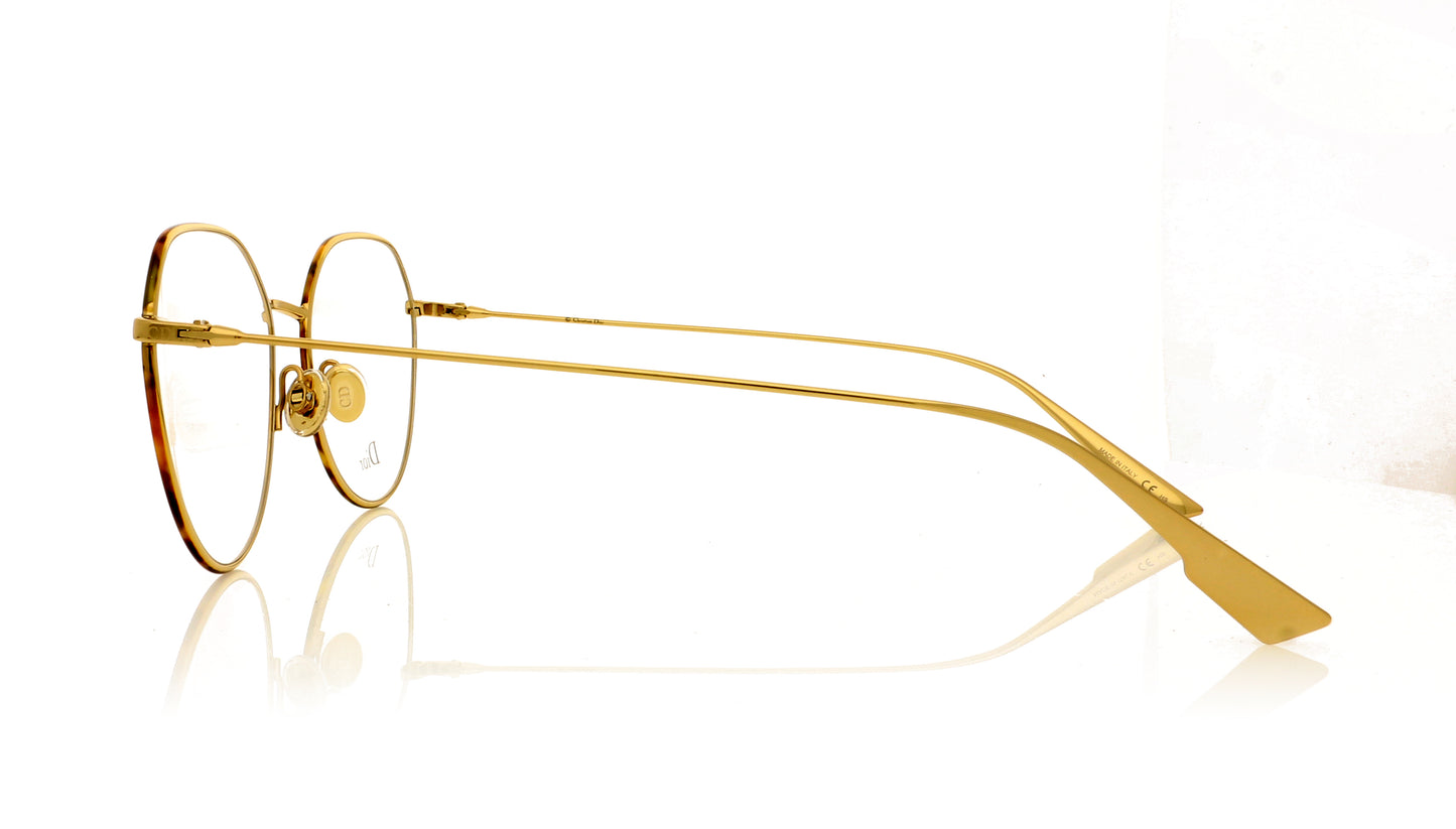 Dior StellaireO15 06J Gold Havana Glasses - Side