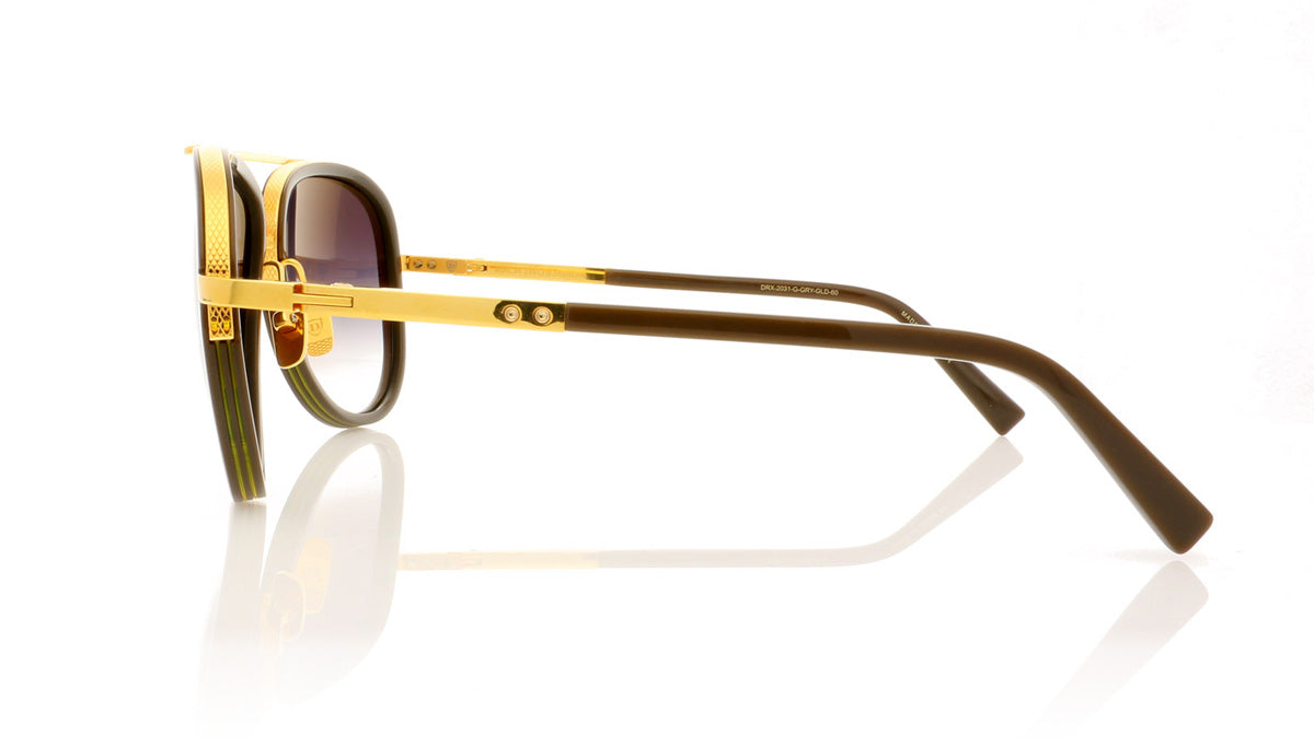 DITA Mach Two DRX-2031 G-GRY-GLD Stone Grey Sunglasses - Side