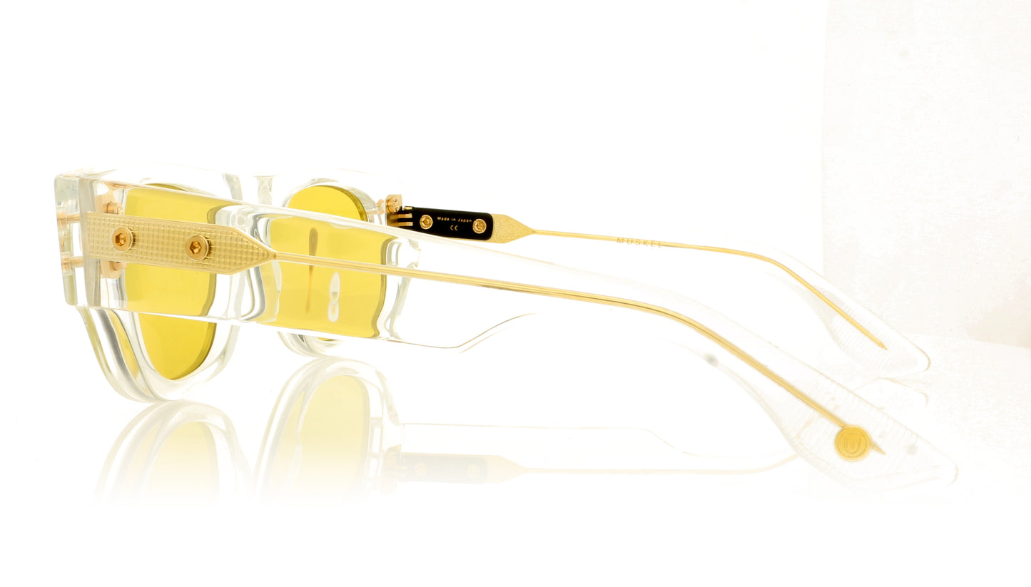 DITA Muskel DTS701 CRY-YG Crystal-Yellow Gold Sunglasses - Side