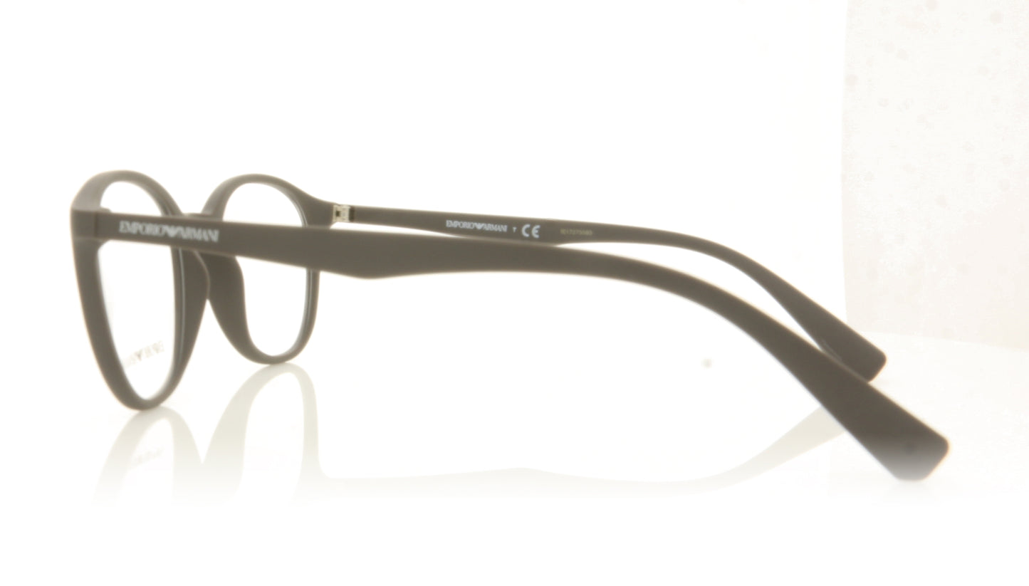 Emporio Armani 0EA3079 5752 Matte Brown Glasses - Side