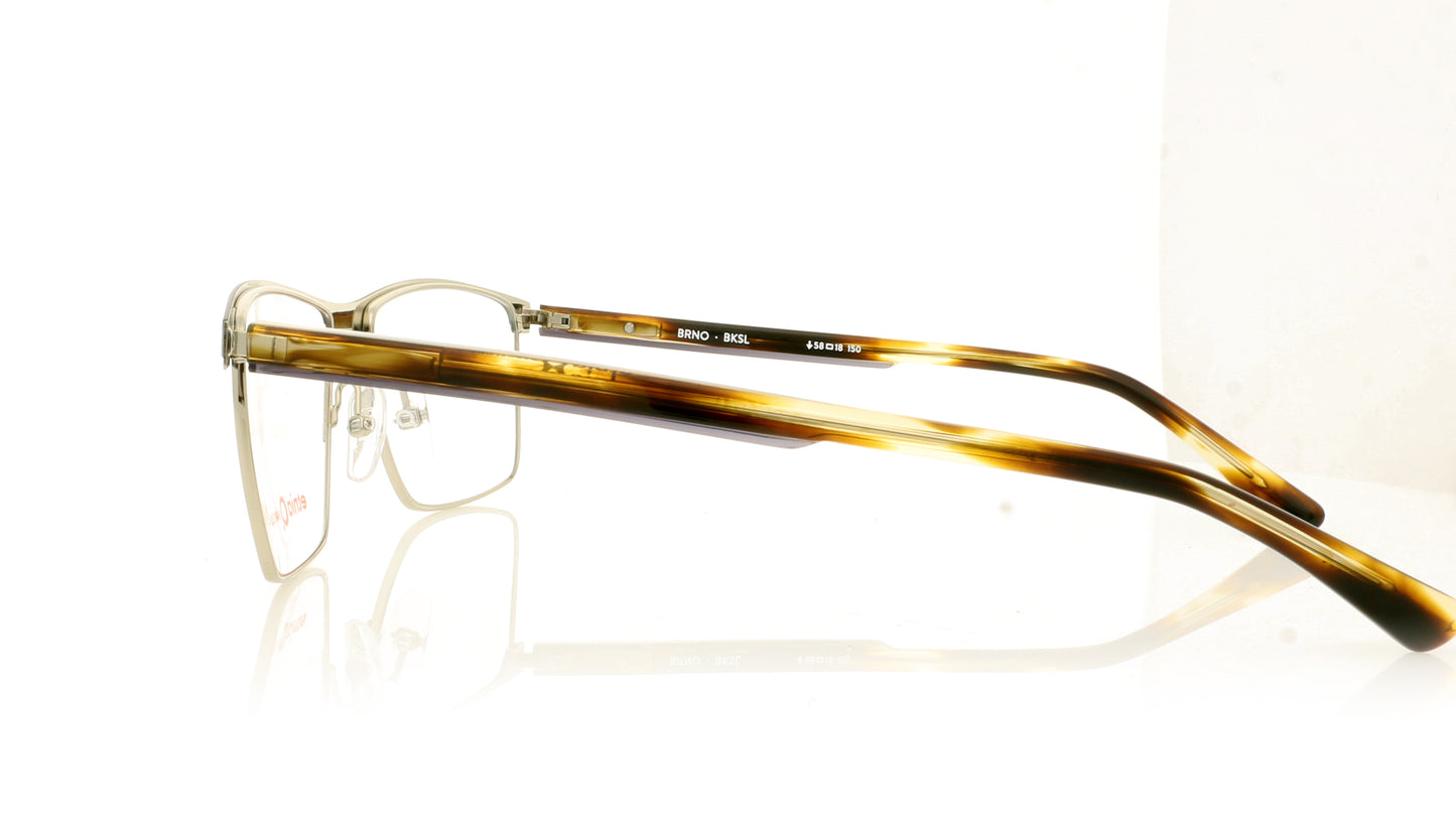Etnia Barcelona Brno BKSL Black Silver Glasses - Side