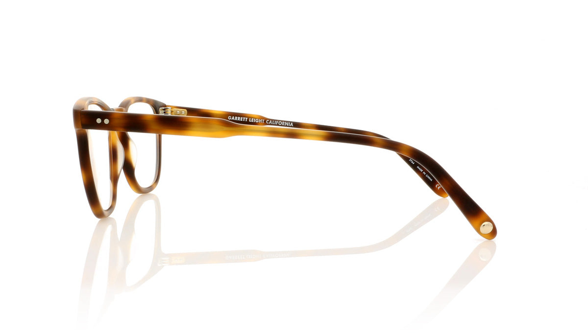 Garrett Leight Brooks 1002 MCSBRN Matte Classic Brown Tortoiseshell Glasses - Side