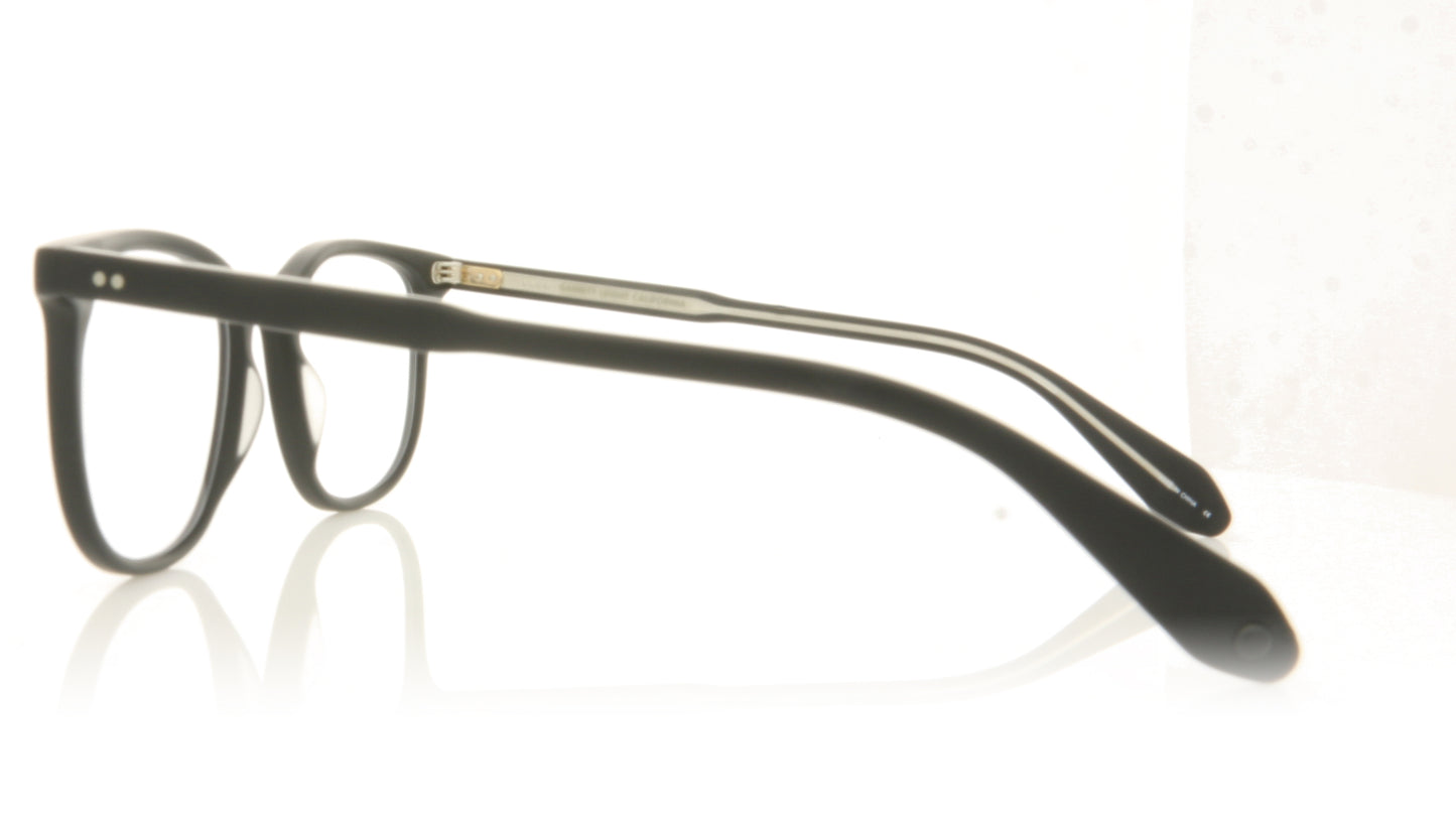 Garrett Leight Bentley 1036 MBK Matte Black Glasses - Side