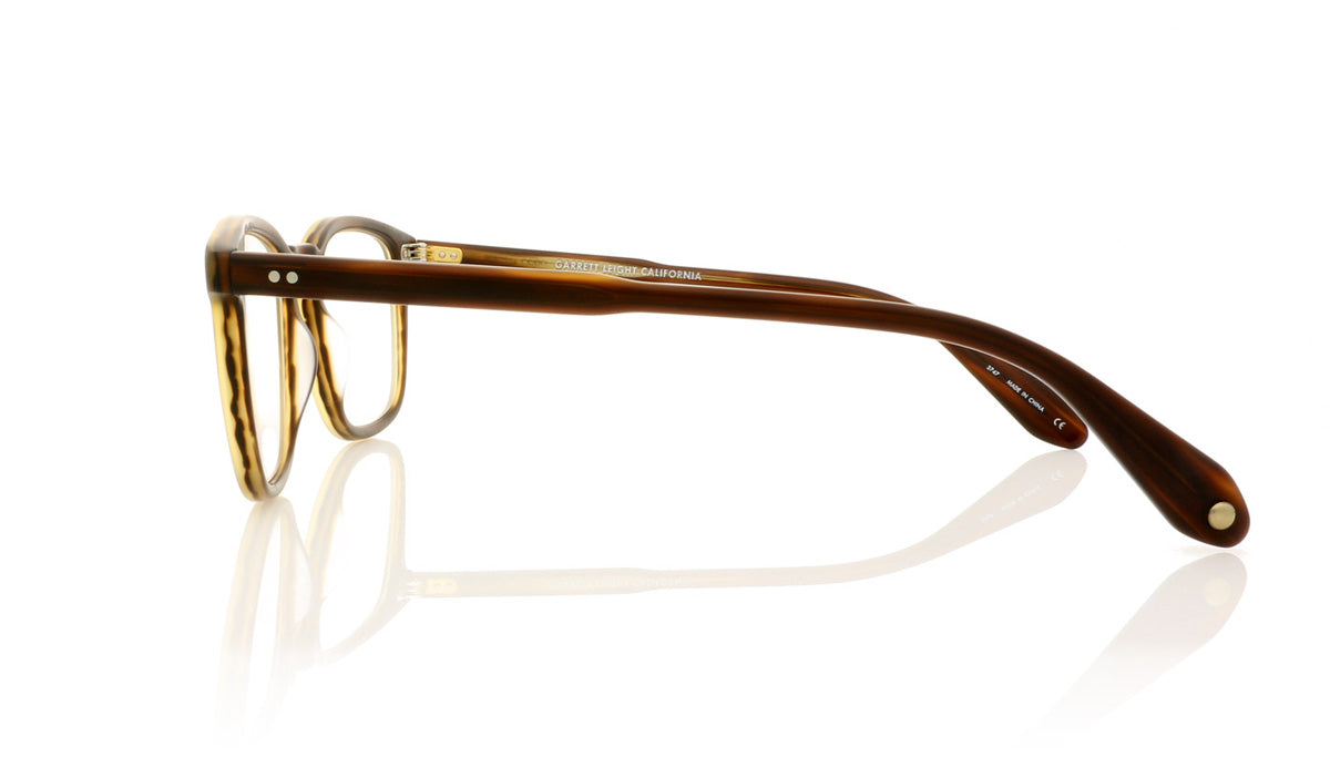 Garrett Leight Howland 1056 MBRT Matte Brandy Tortoise Glasses - Side