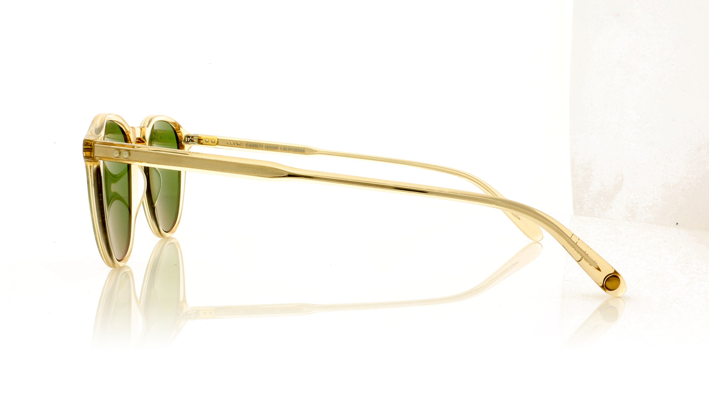 Garrett Leight Hampton 2001 CH/PGN Champagne Sunglasses - Side