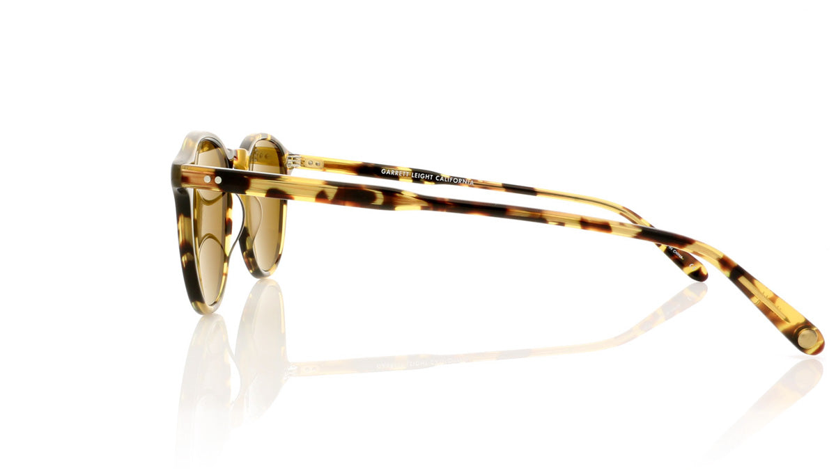 Garrett Leight Hampton 2001 DKT/B PLR Dark Tortoise Sunglasses - Side