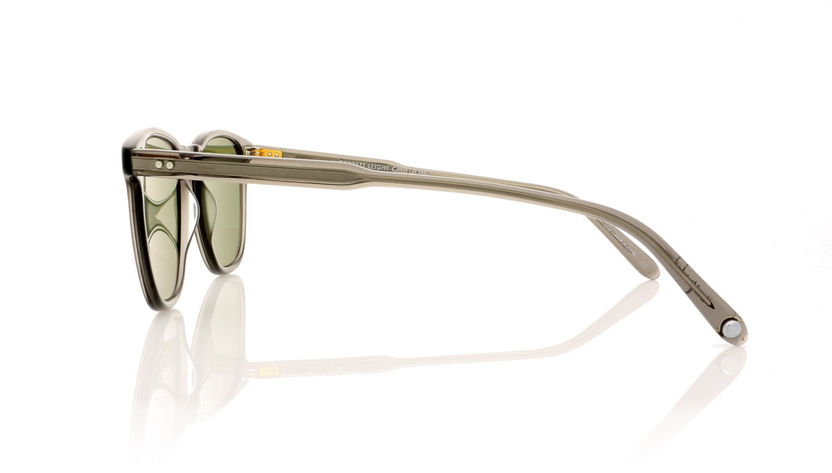 Garrett Leight Brooks 2002 GCR/SPFG15 Grey Crystal Sunglasses - Side
