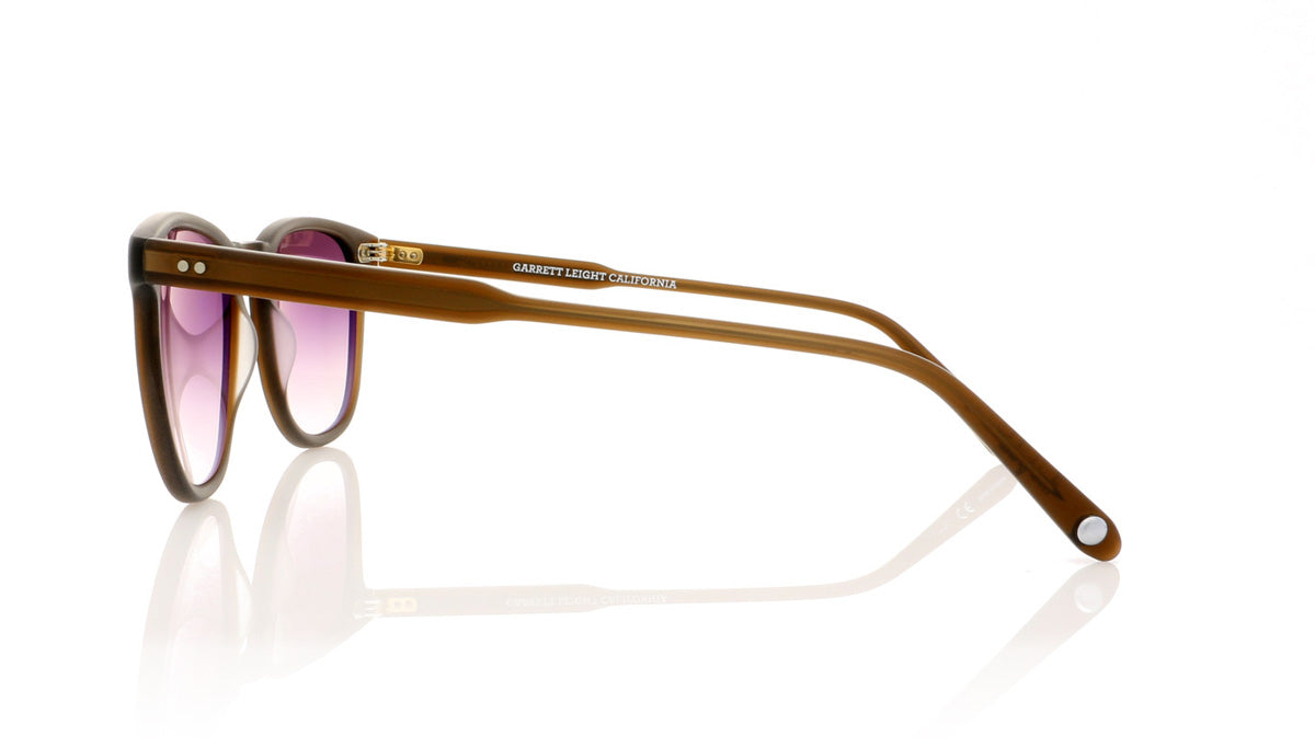 Garrett Leight Brooks 2002 MESP/GLM Matte Espresso Sunglasses - Side