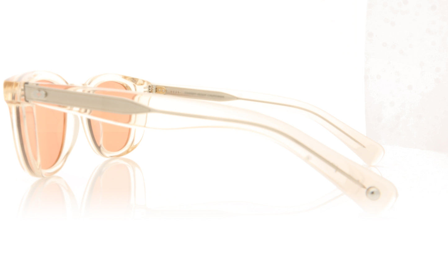 Garrett Leight Kinney X 2093 SHCR/SWTR Shell Crystal Sunglasses - Side
