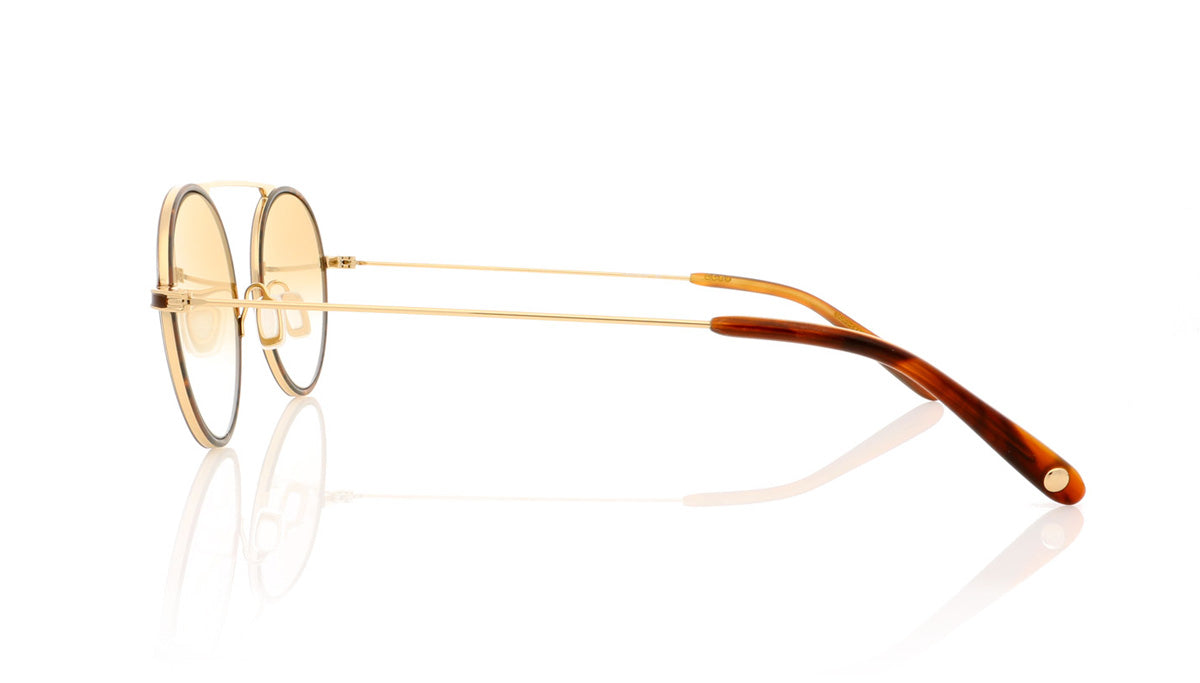 Garrett Leight Zeno RT-G-WHT/BG Red Tortoise Sunglasses - Side