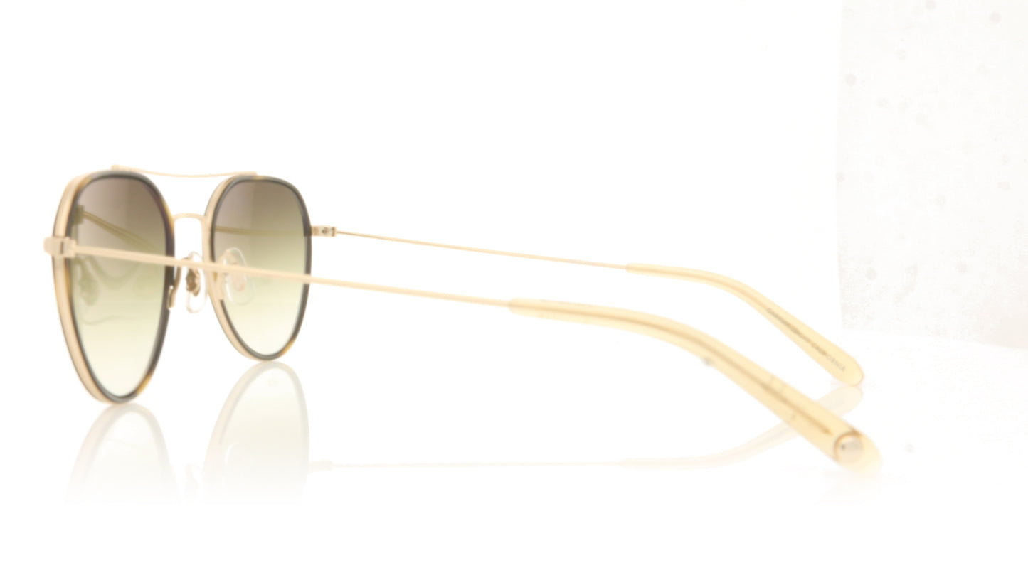 Garrett Leight San Miguel 4055 TE-G-B/OG Tiger Eye Gold Sunglasses - Side