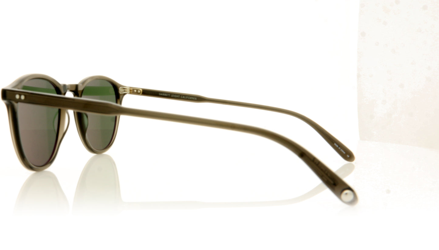 Garrett Leight Hampton 2001 BLGL/SFPG15 Black Glass Sunglasses - Side