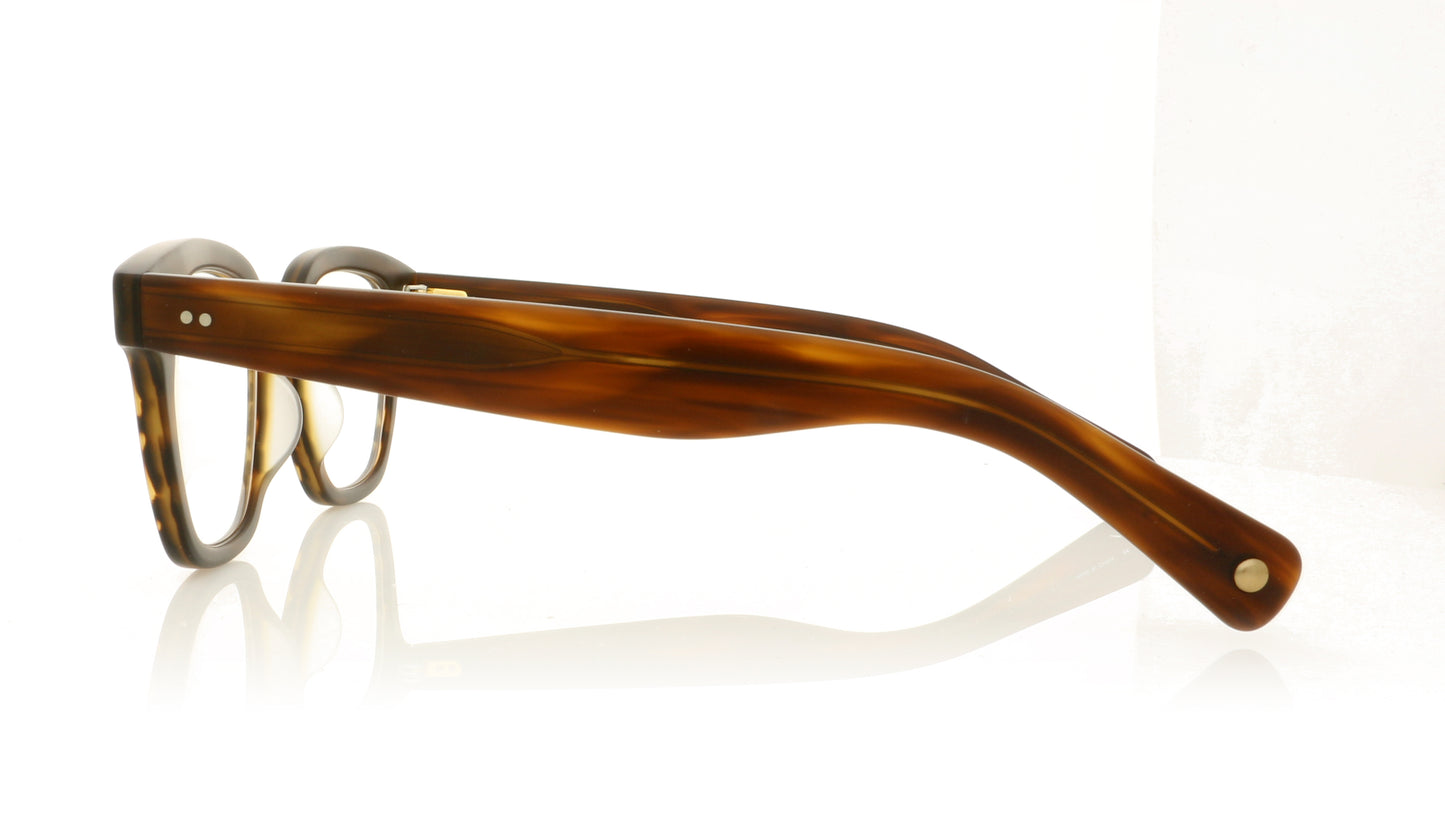 Garrett Leight Naples MBRT Matte Brandy Tortoise Glasses - Side