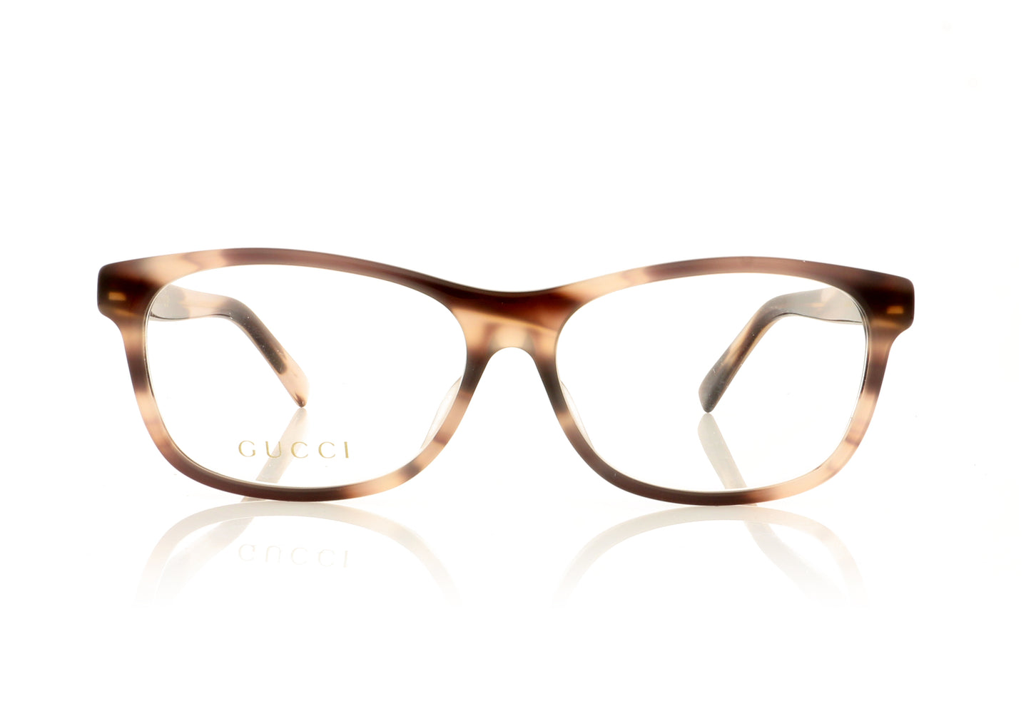 Gucci GG0458O 4 Grey Tortoise Glasses - Front