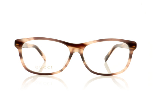 Gucci GG0458O 4 Grey Tortoise Glasses - Front