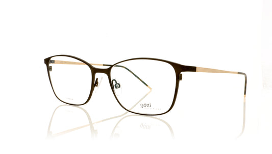 Götti Liotta BRM-G Brown Matte Gold Glasses - Angle