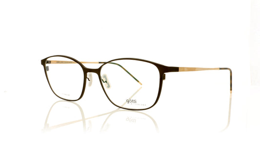 Götti Loulou BRM-G Brown Matte-Gold Glasses - Angle