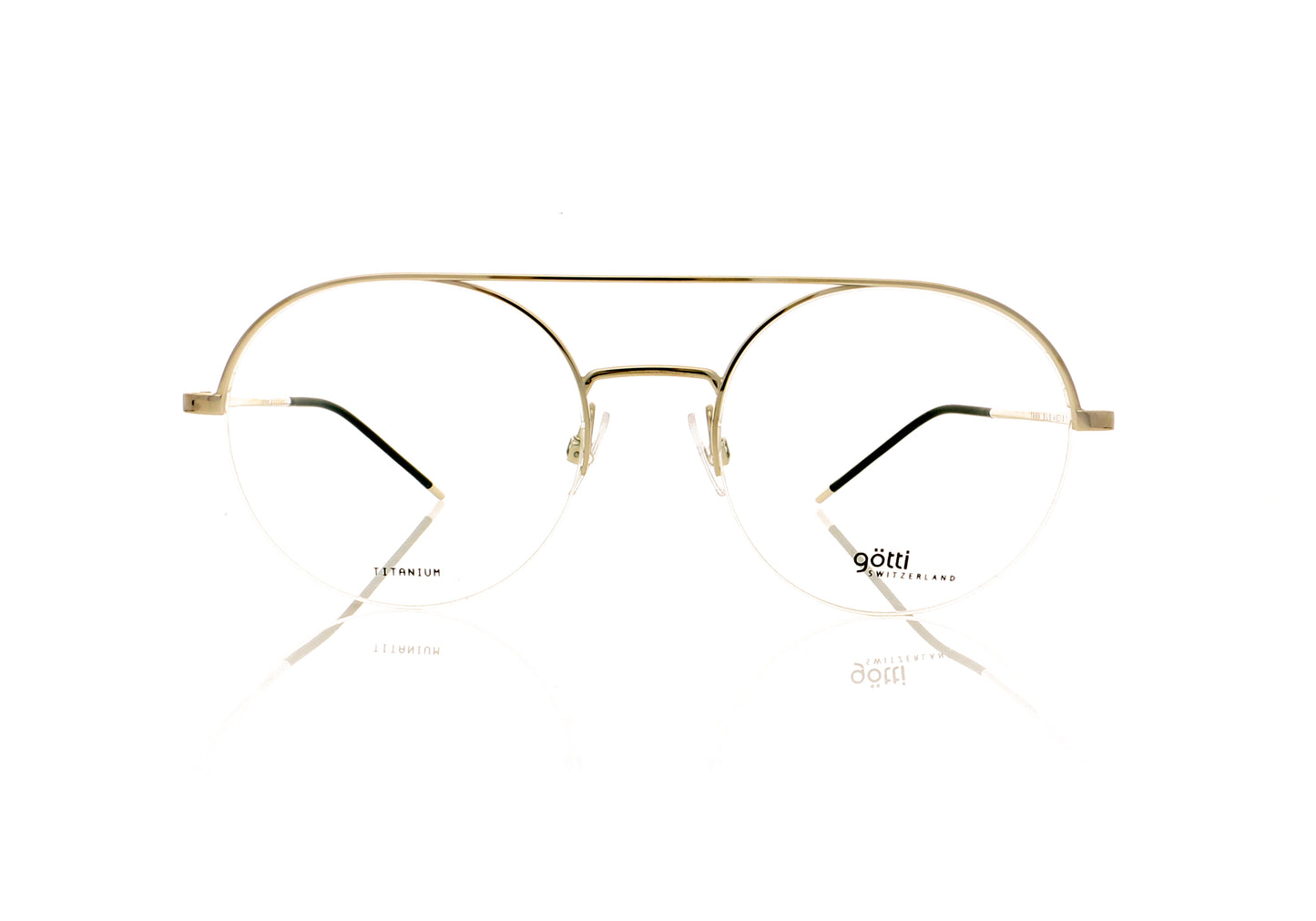 Götti Tann SLS Shiny Silver Glasses - Front