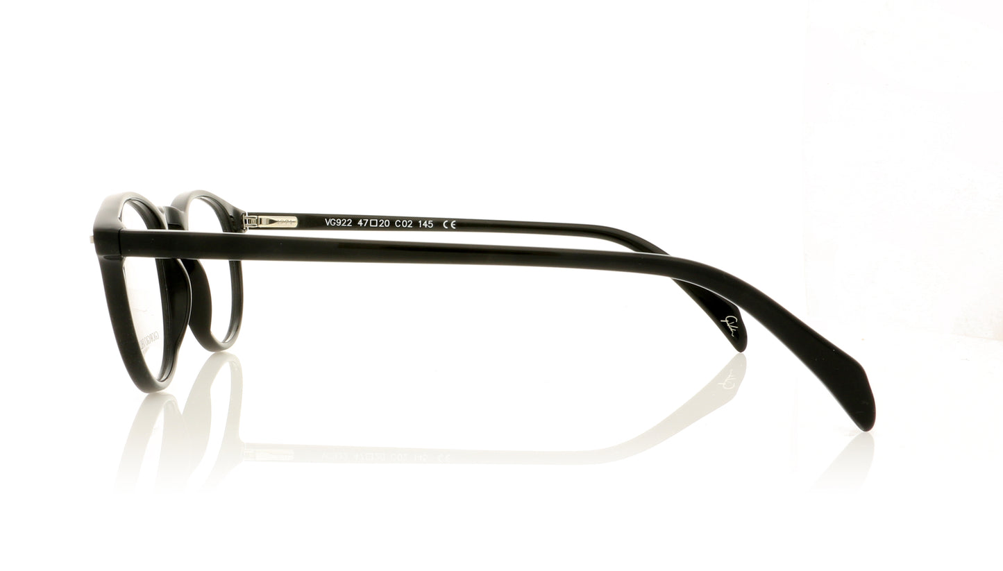 Giorgio Valmassoi VG922 2 Black Glasses - Side