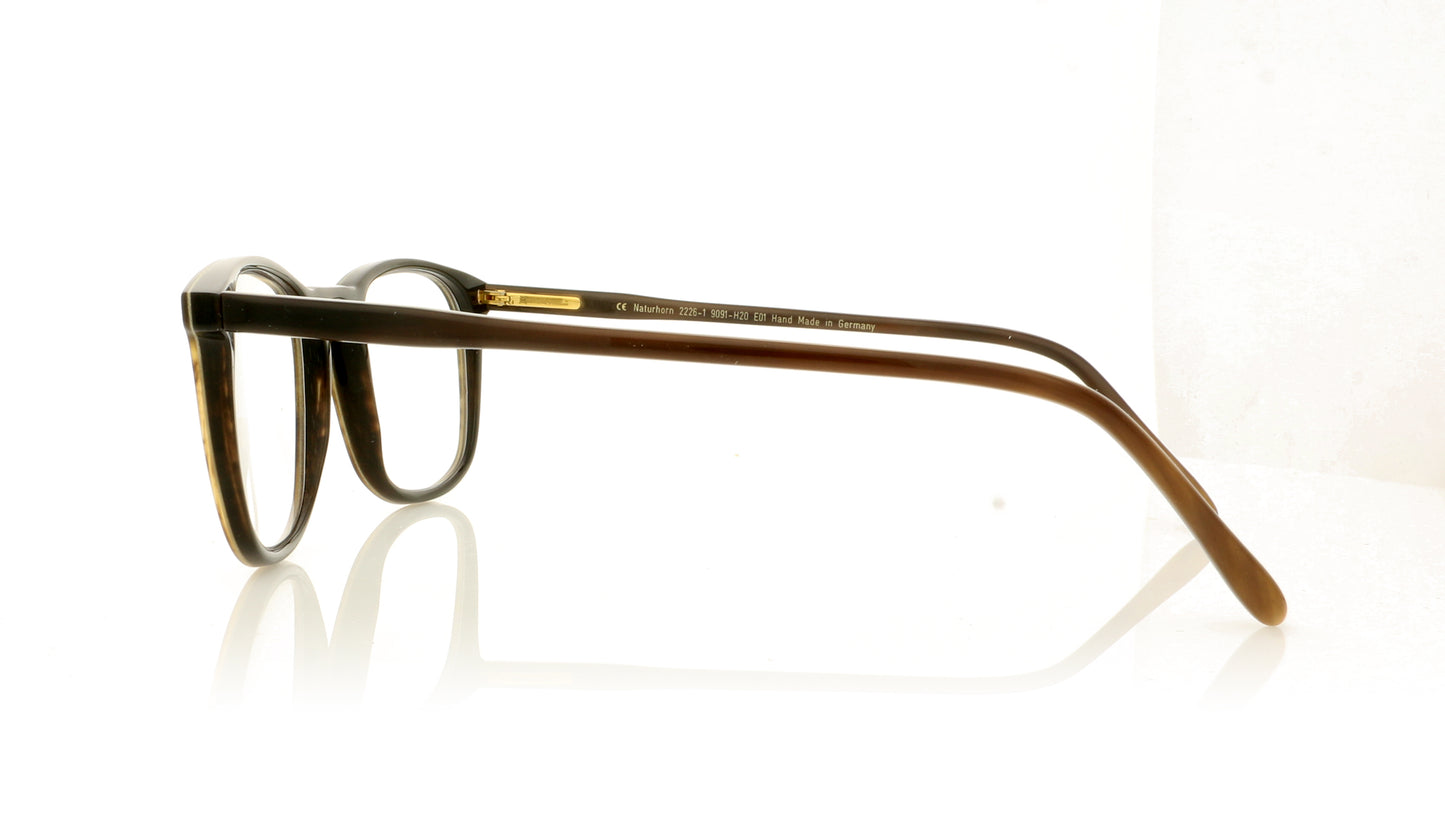 Hoffman Natural Eyewear H2226-1 9091-H20 E01 Brown Fade Glasses - Side