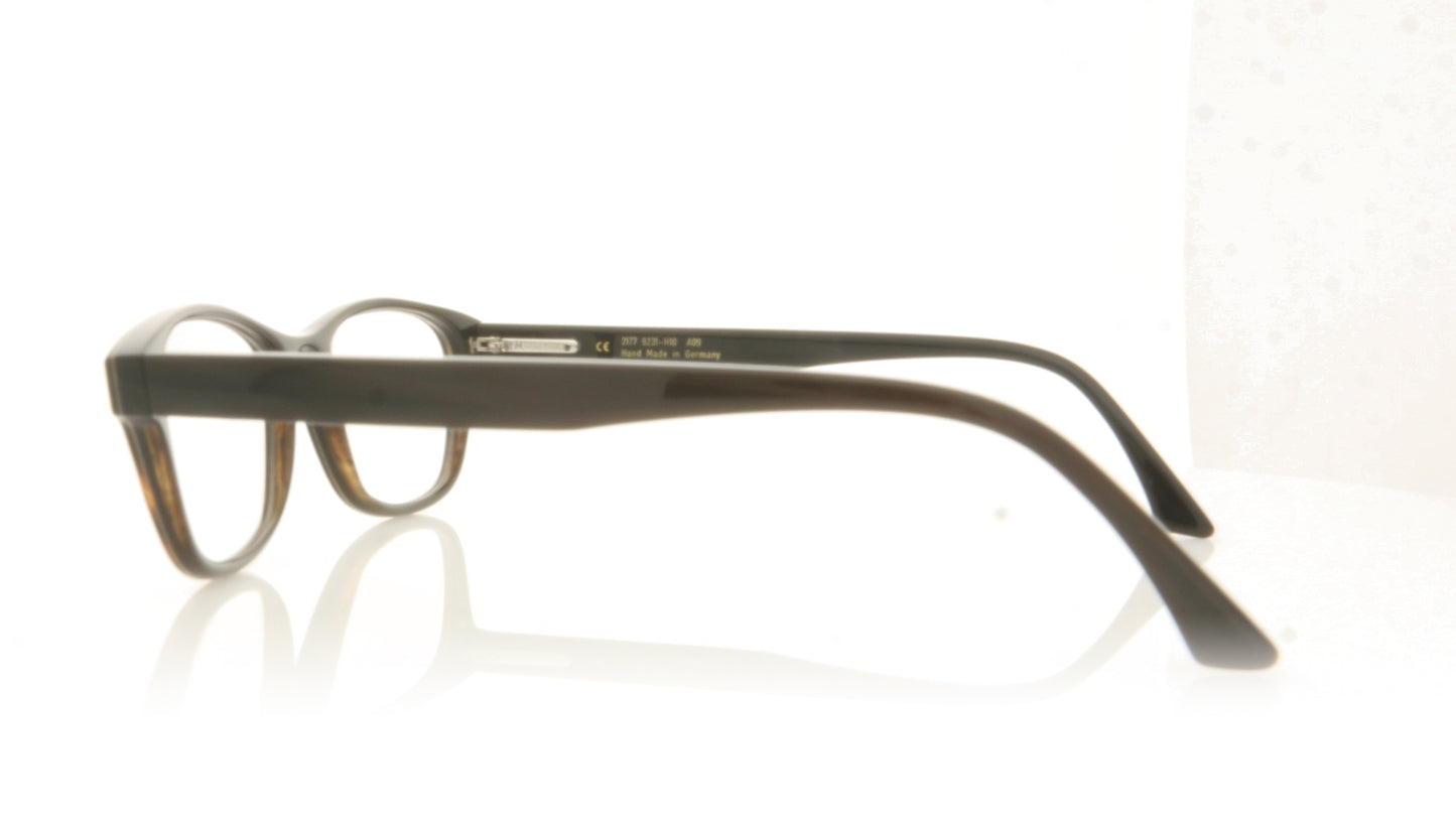 Hoffman Natural Eyewear H2177 H10 9231 Horn Glasses - Side