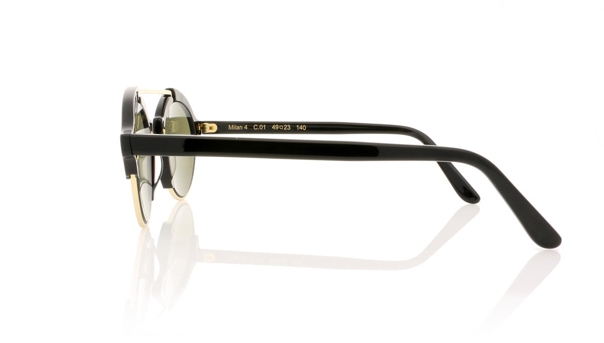 Illesteva Milan C01 Black Sunglasses - Side