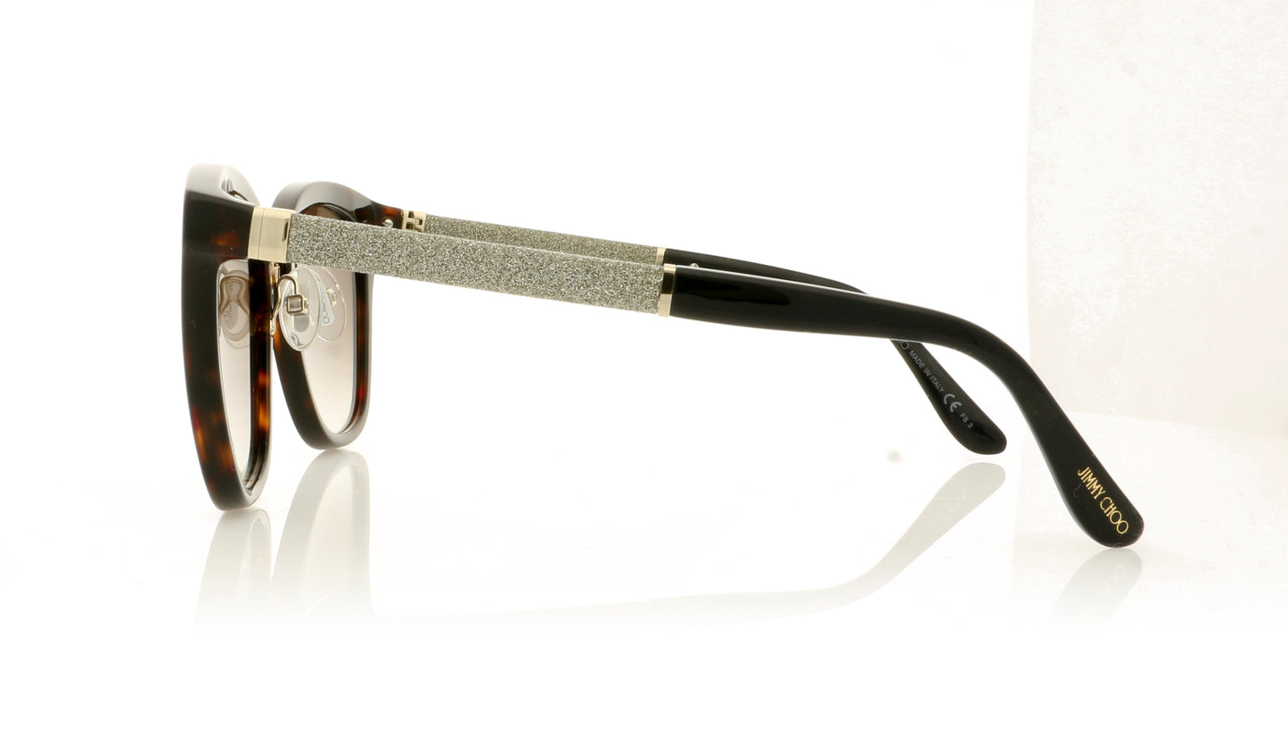 Jimmy Choo Fabry KBE JS3 Glitter Black Sunglasses - Side