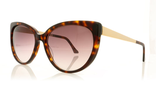 John Dalia INGRID B C13 Dark Tortoise Sunglasses - Angle