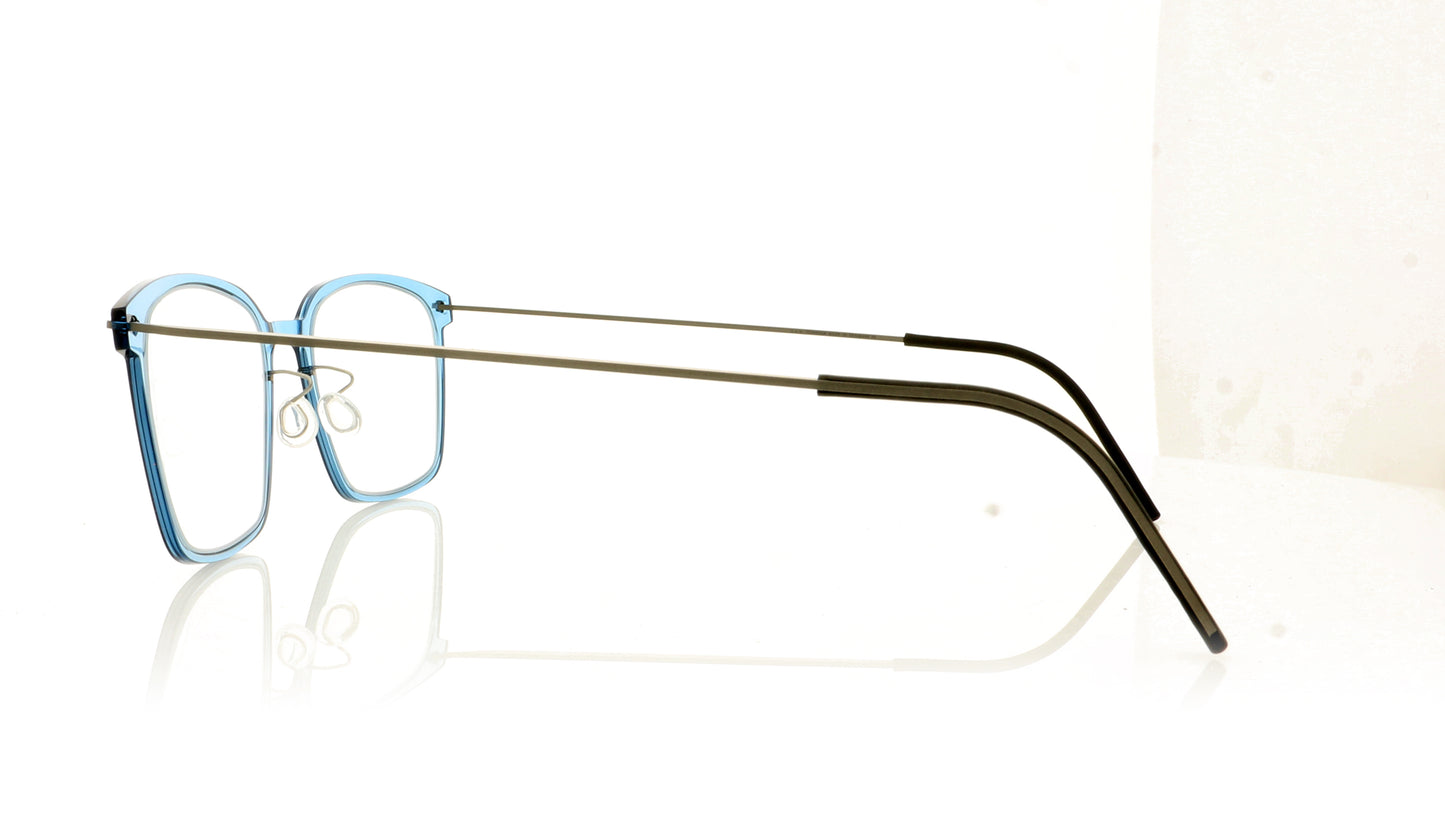 Lindberg n.o.w 6536 C08 10 Blue Glasses - Side