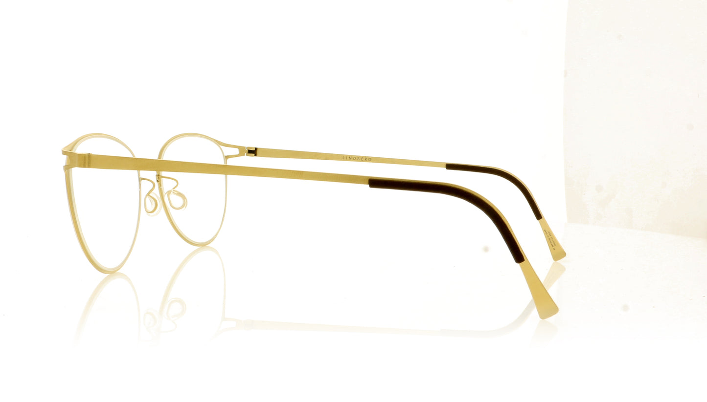 Lindberg Strip 9607 GT Gold Glasses - Side