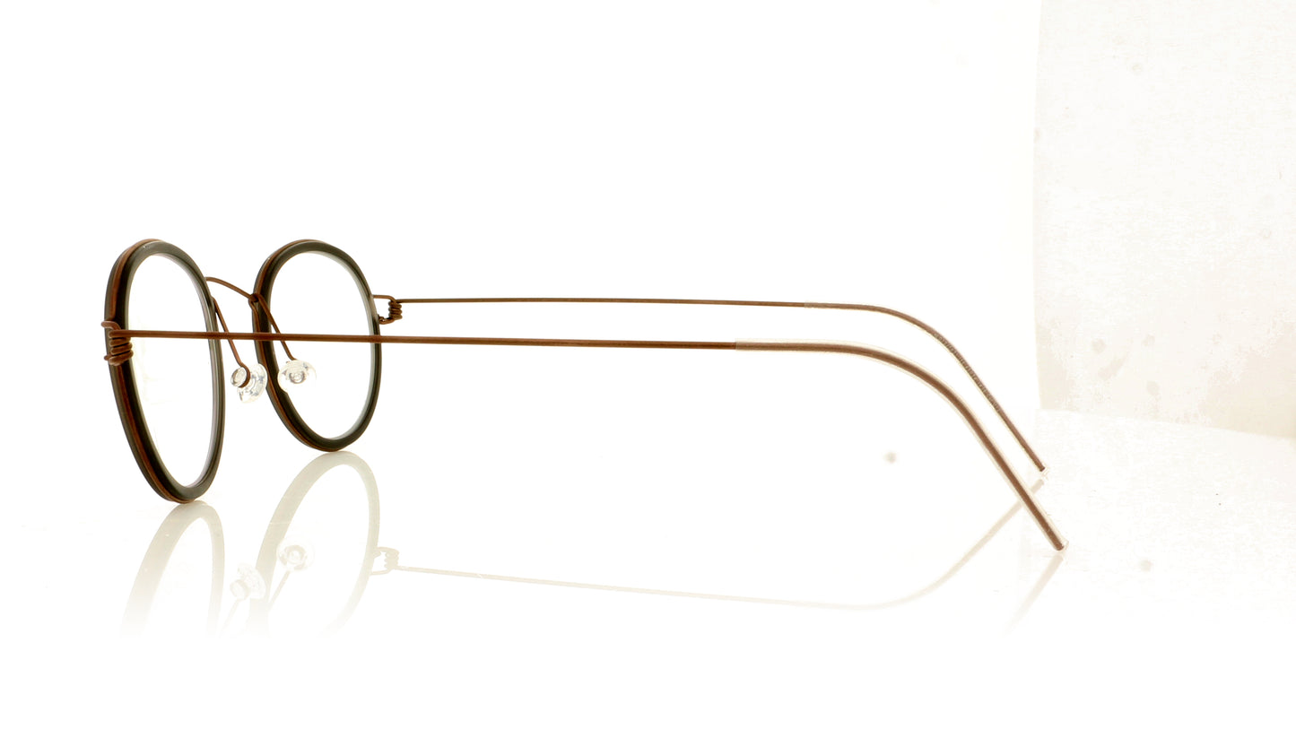 Lindberg Air Rim Lex U12 K199M 45 Brown Glasses - Side