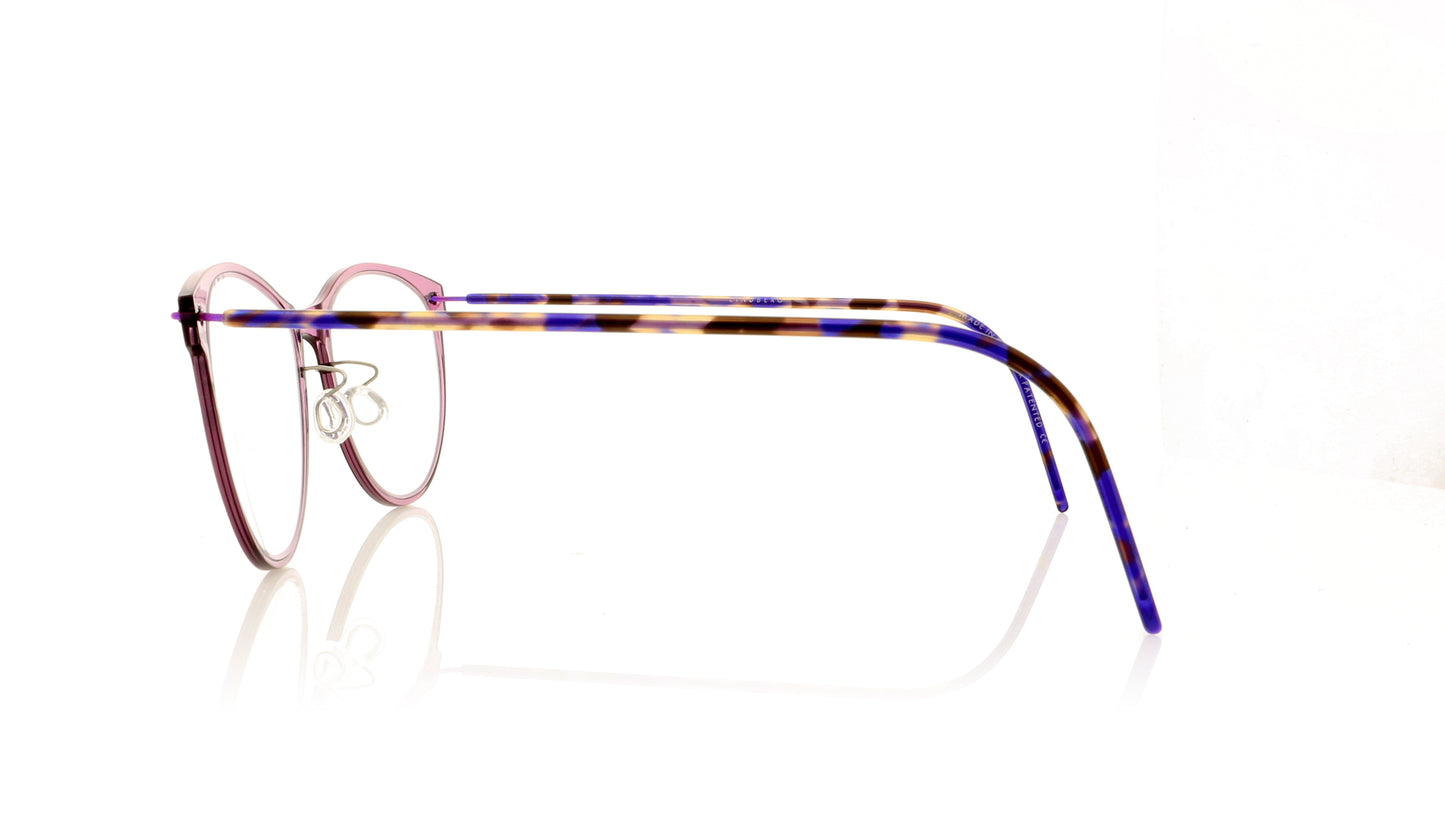 Lindberg NOW 6520 C19 K173/77 Purple Crystal Glasses - Side