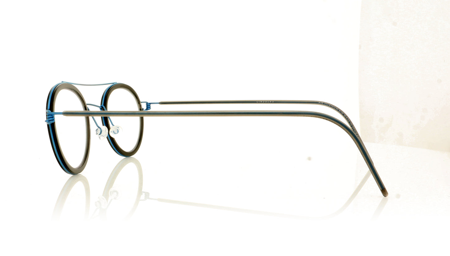Lindberg Air Rim Teitur 20 K199 Brown Blue Glasses - Side