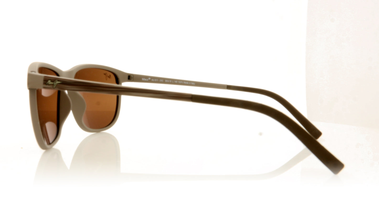 Maui Jim MJ811 Dragons Teeth 25C Brown Sunglasses - Side