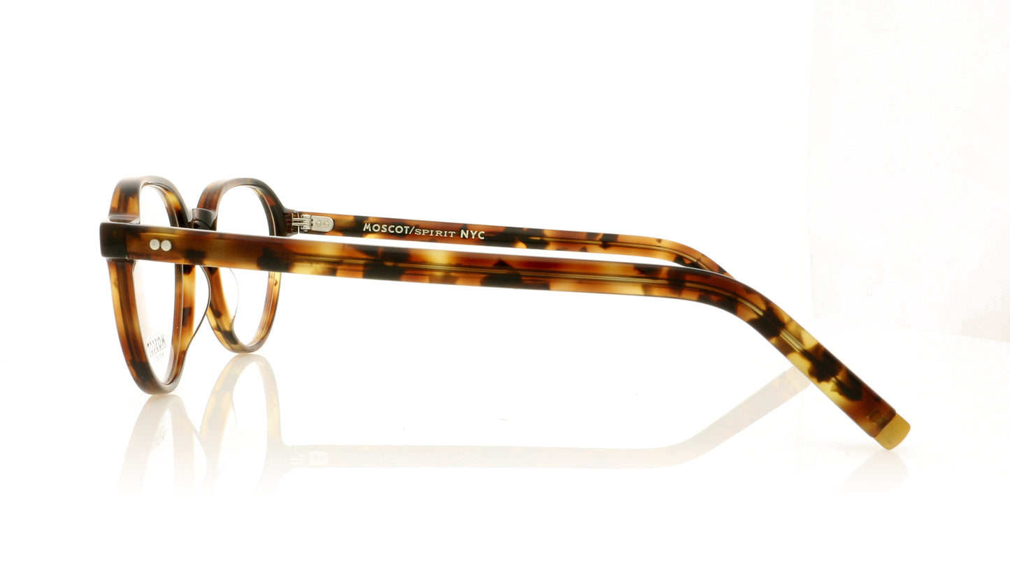 Moscot Les Tortoise Spot Glasses - Side