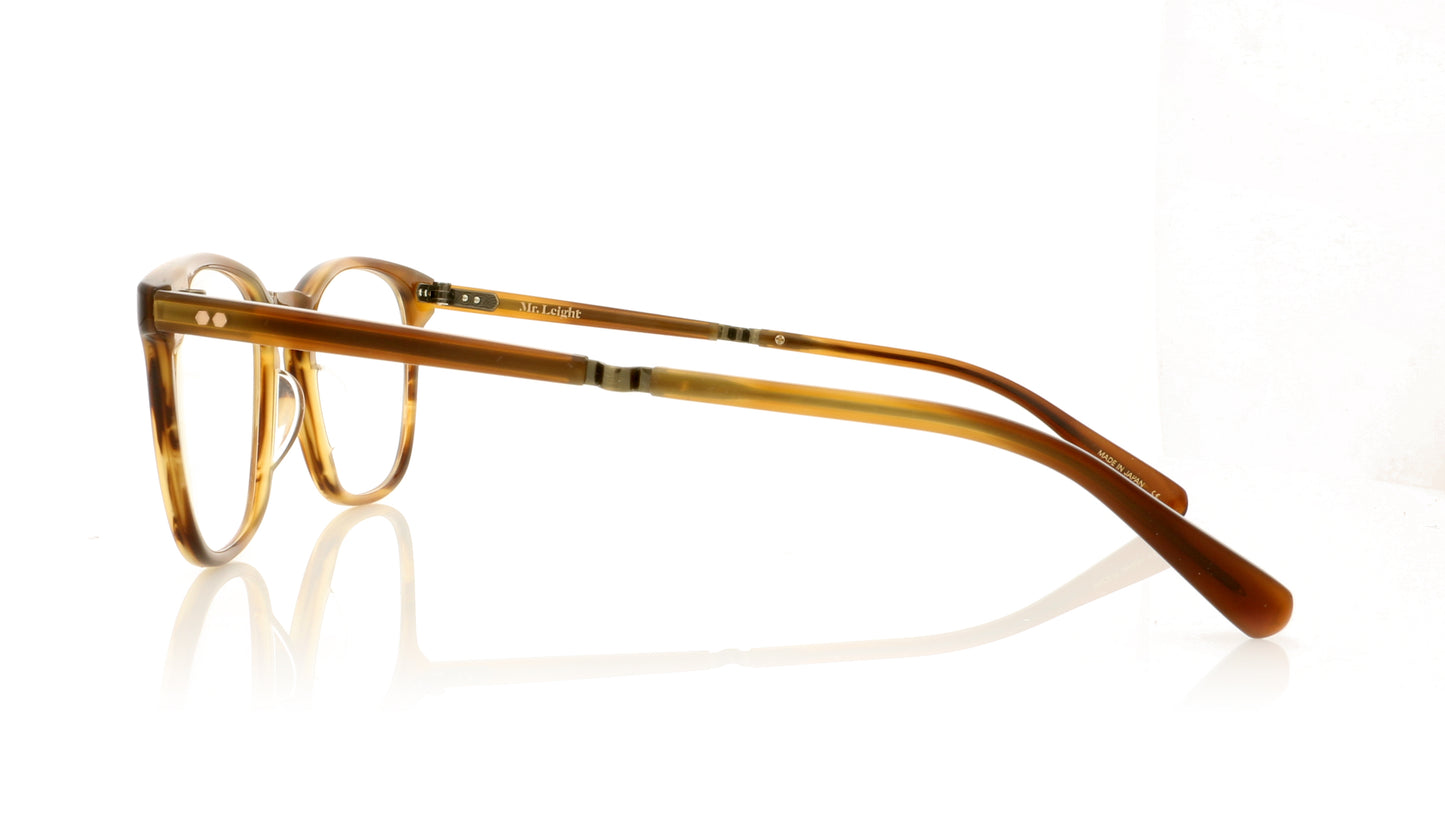 Mr. Leight Getty C BW-ATG Beachwood Antique Gold Glasses - Side