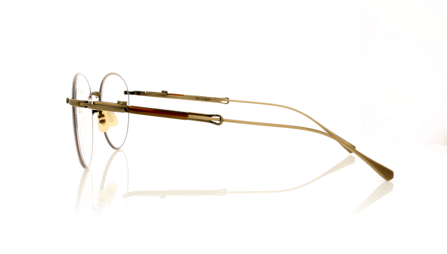 Mr. Leight Getty S MPL-ATG/PLM Maple-Antique Gold Sunglasses - Side